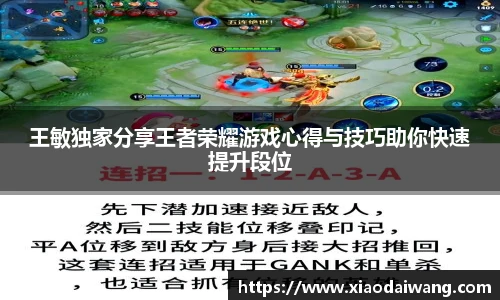 pg模拟器王敏独家分享王者荣耀游戏心得与技巧助你快速提升段位